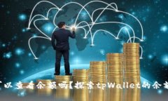tpWallet可以查看余额吗？探